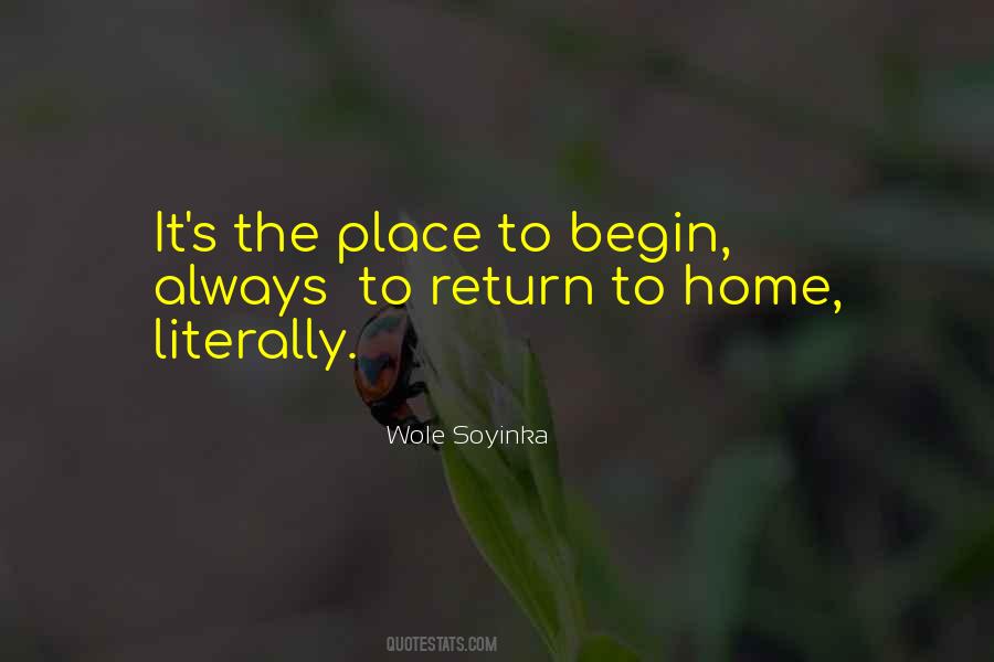 Home Return Quotes #426247