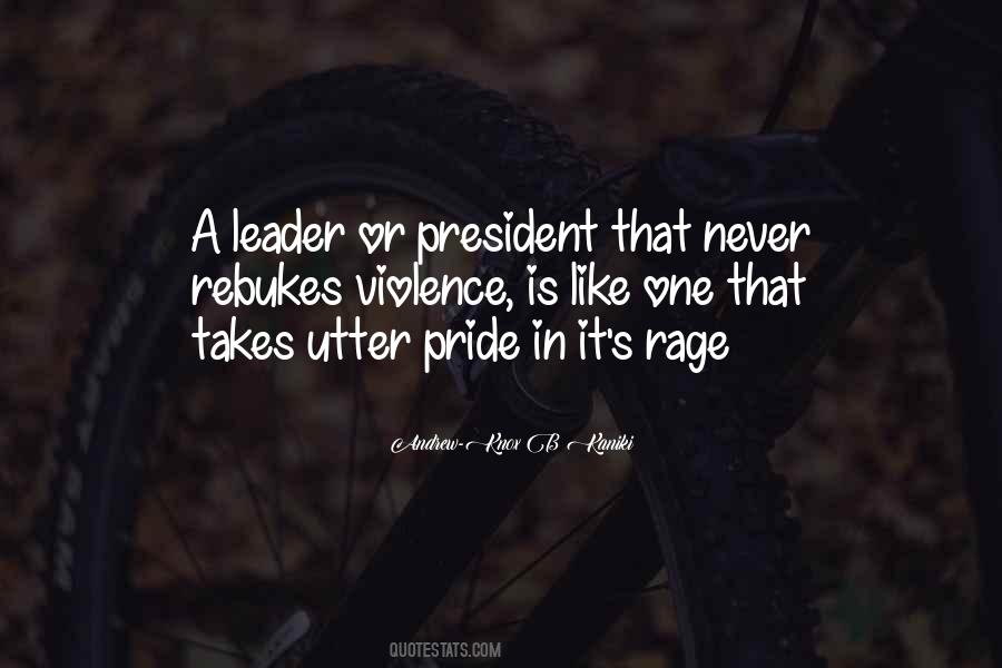 Leadership Pride Quotes #526230