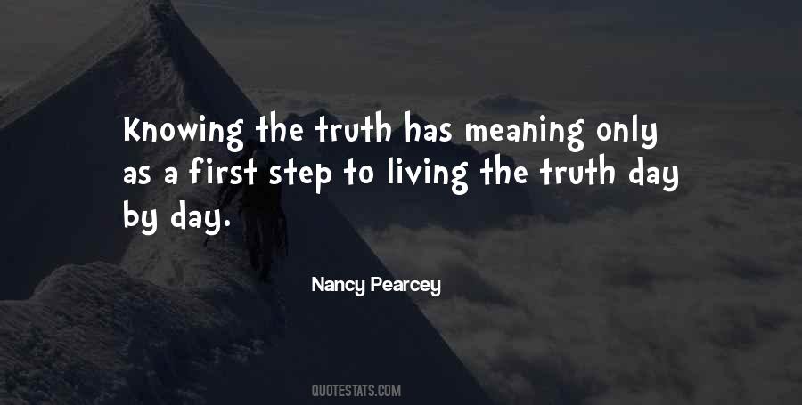 Living Truth Quotes #144004