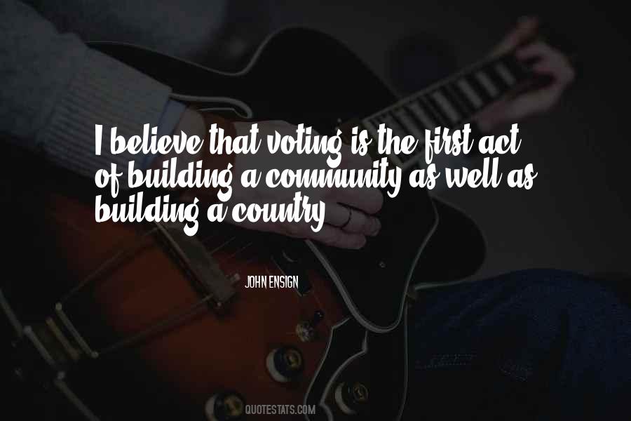 Voting Is Quotes #1237836