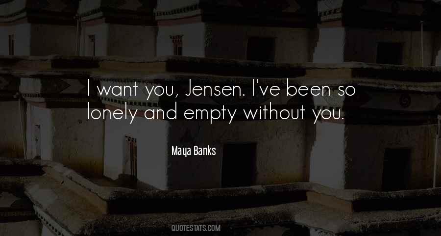Lonely And Empty Quotes #1579128