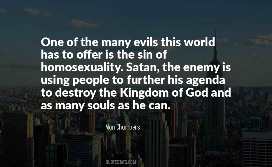 Destroy Evil Quotes #1226418