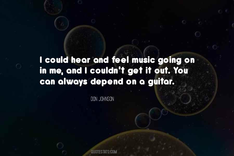 Feel Music Quotes #951475