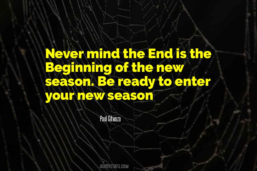 The End But A New Beginning Quotes #529125