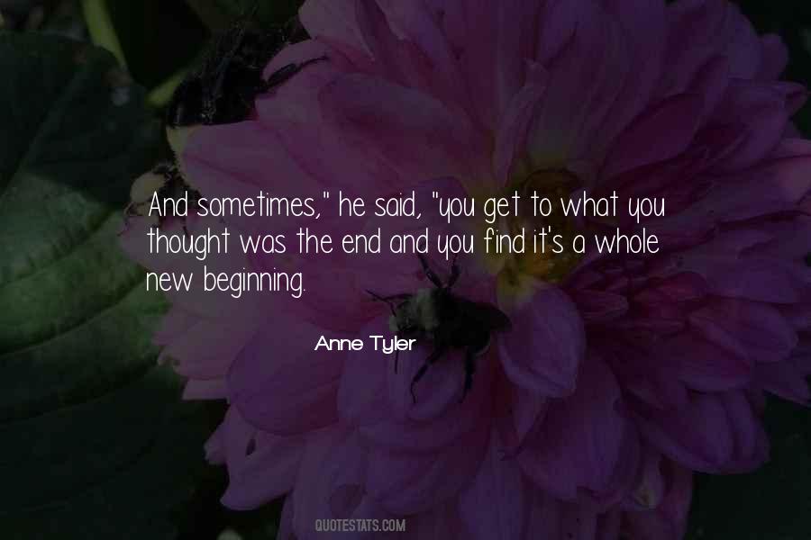 The End But A New Beginning Quotes #642946