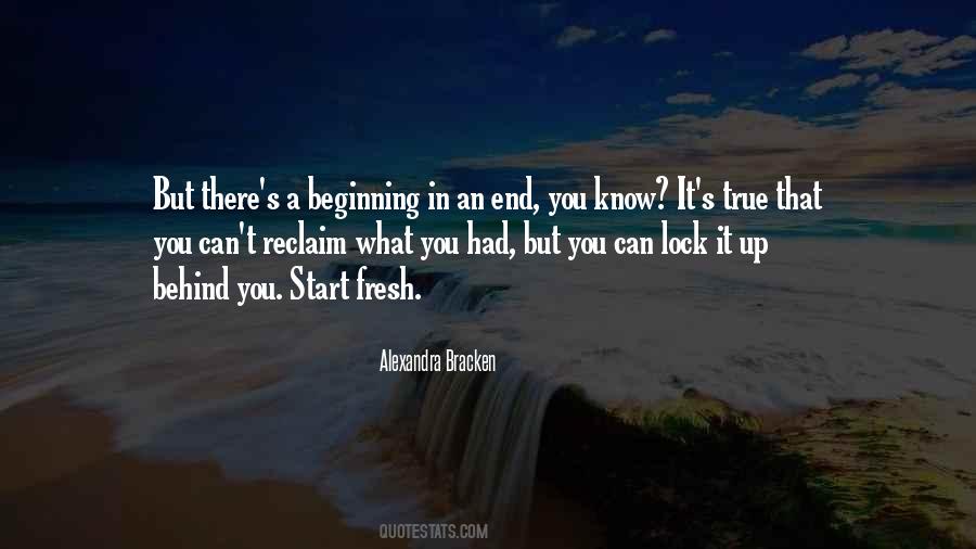 The End But A New Beginning Quotes #713270