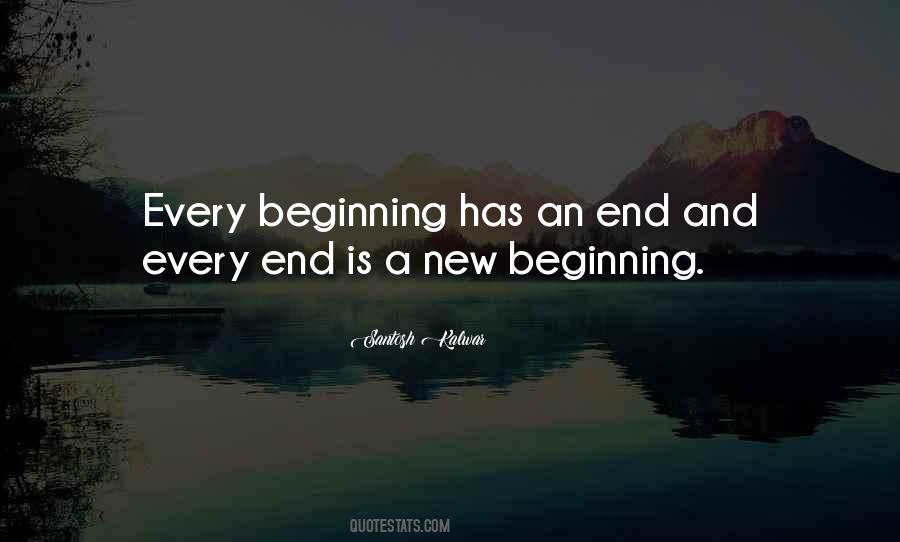 The End But A New Beginning Quotes #961500