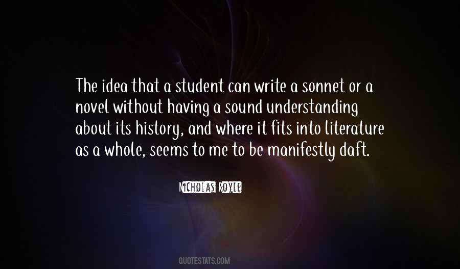 Literature Student Quotes #1102981