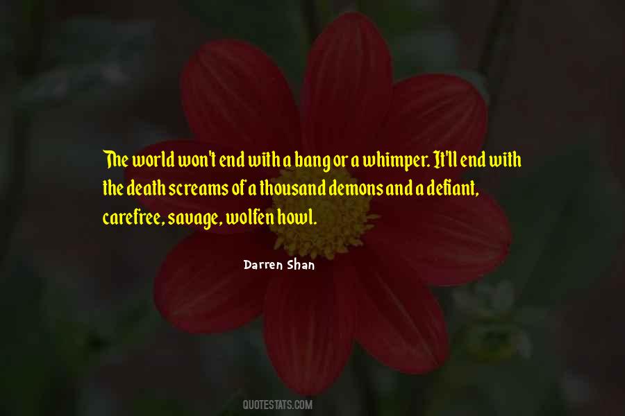 Destruction Of The World Quotes #533221