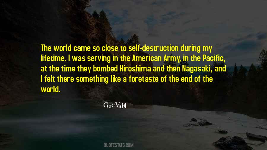 Destruction Of The World Quotes #96801