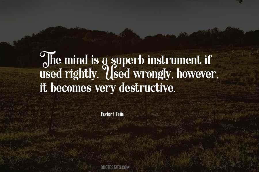Destructive Mind Quotes #946560