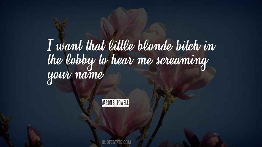 Best Blonde Quotes #61141