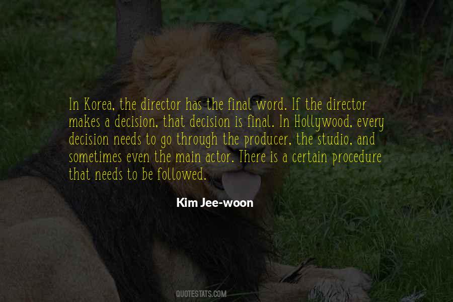 Hollywood Director Quotes #477462
