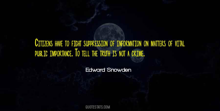 Importance Of Information Quotes #1312055