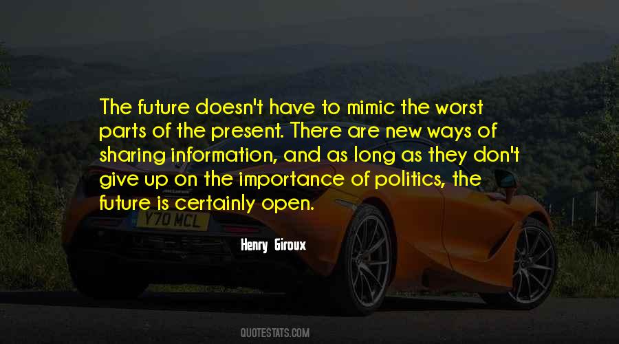 Importance Of Information Quotes #1420567