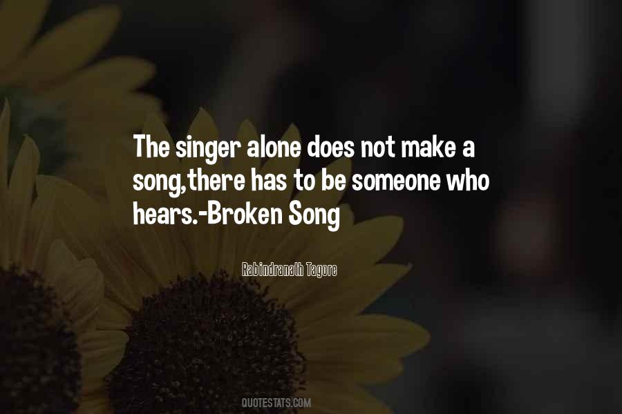 Broken Song Quotes #55080