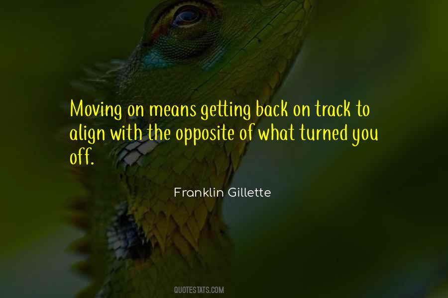 Back To The Track Quotes #1264716