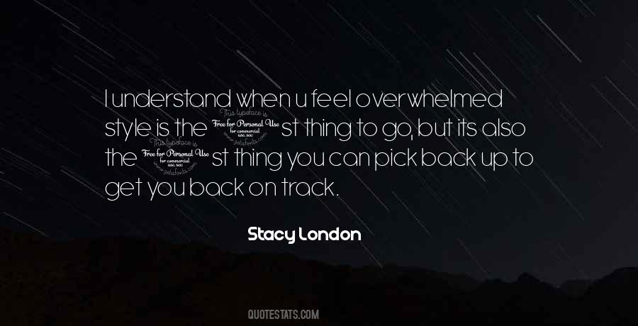 Back To The Track Quotes #1281029