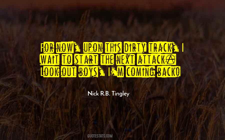 Back To The Track Quotes #447820