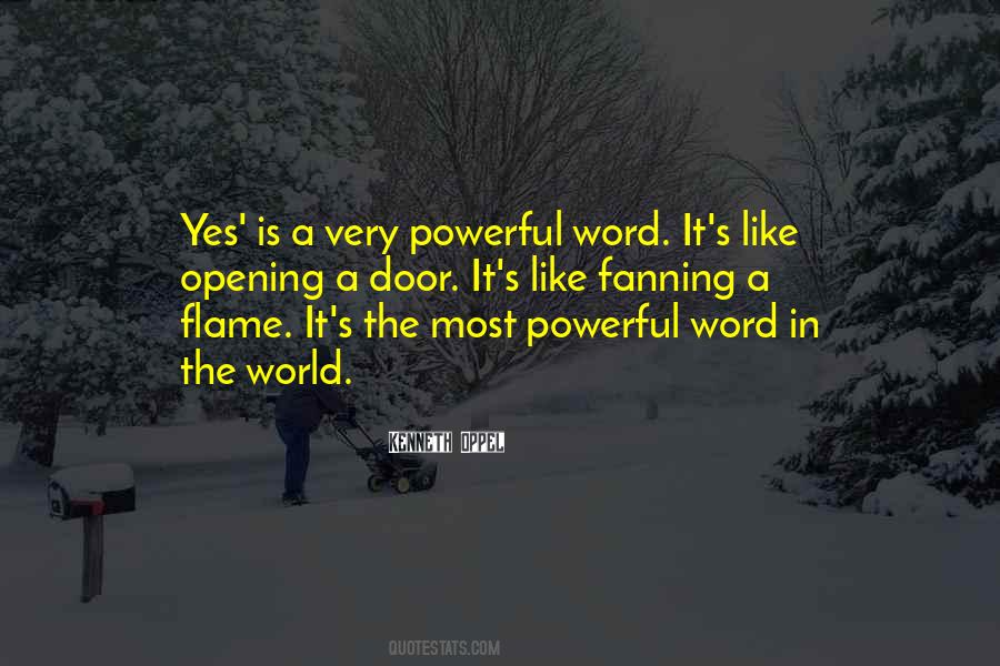 Quotes About The Word Yes #776900