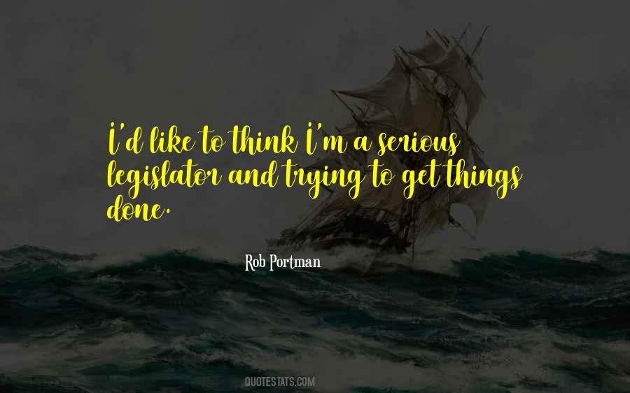 Trying To Be Serious Quotes #165597