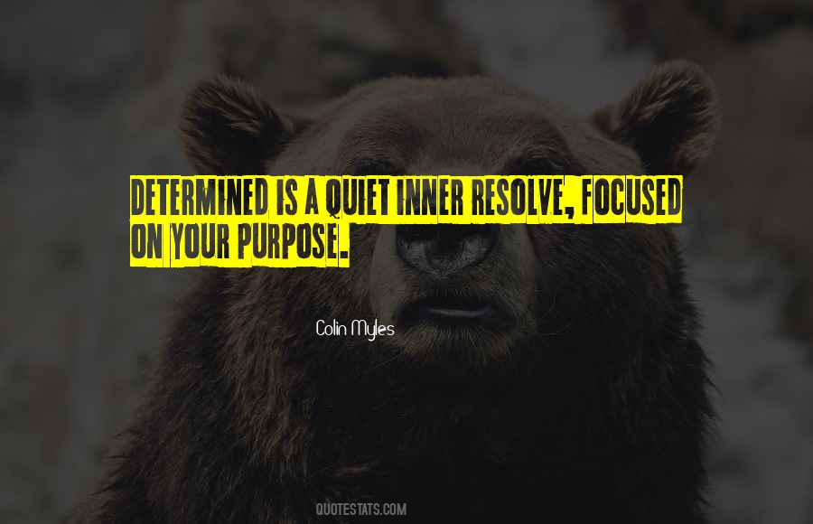 Determined And Focused Quotes #955915