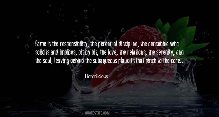 Responsibility Vs Love Quotes #1025215