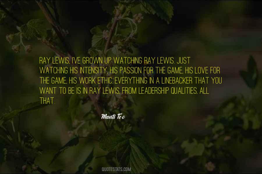 Ray Lewis Leadership Quotes #635893 Ray Lewis Leadership Quotes #635893