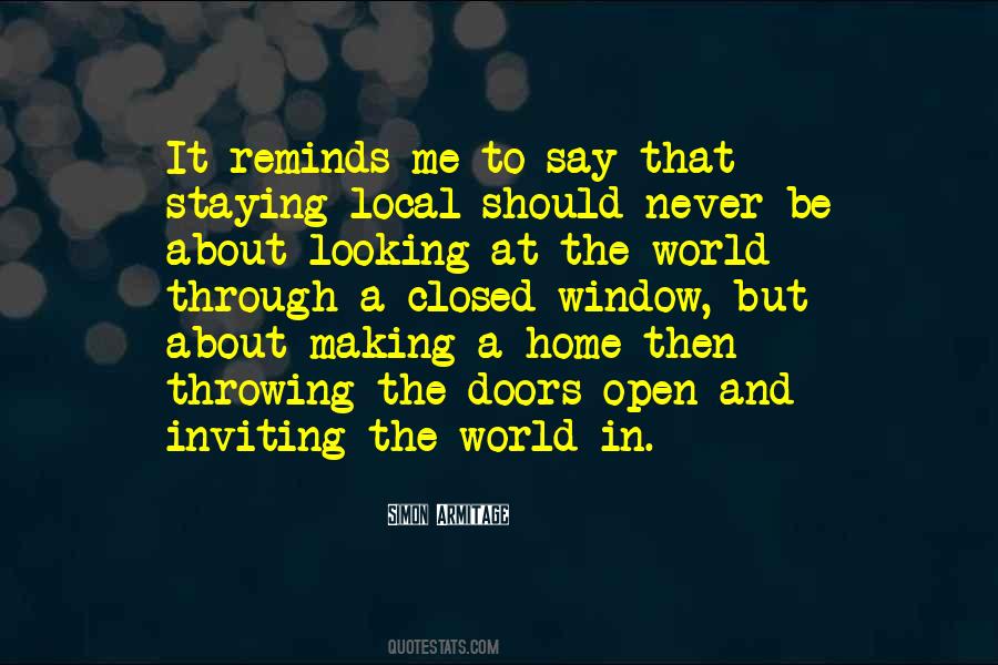 Looking In The Window Quotes #1140251