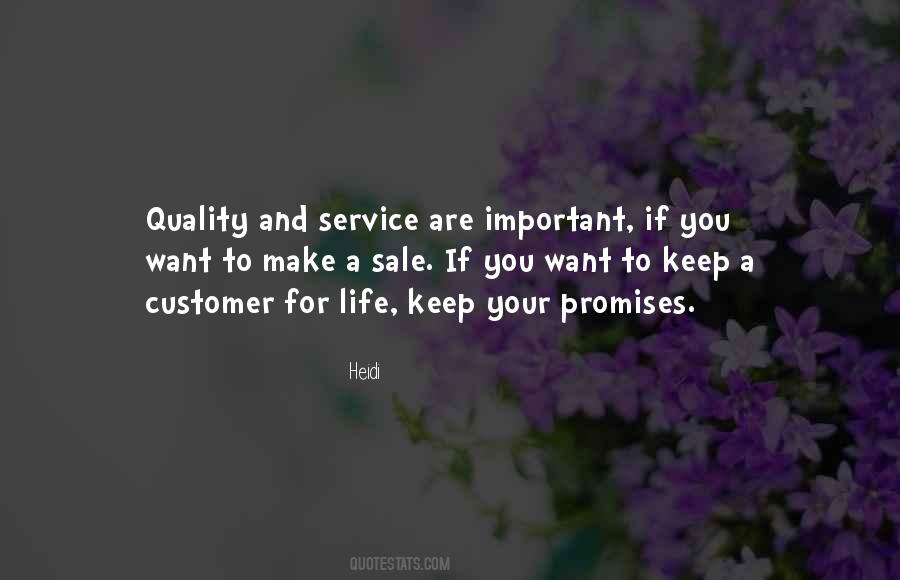 Quality And Service Quotes #474661