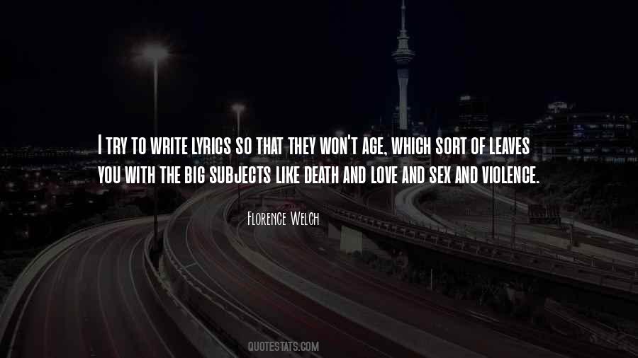 Love And Violence Quotes #320930