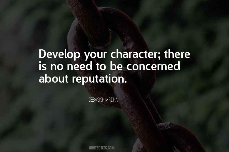 Develop Character Quotes #1432550