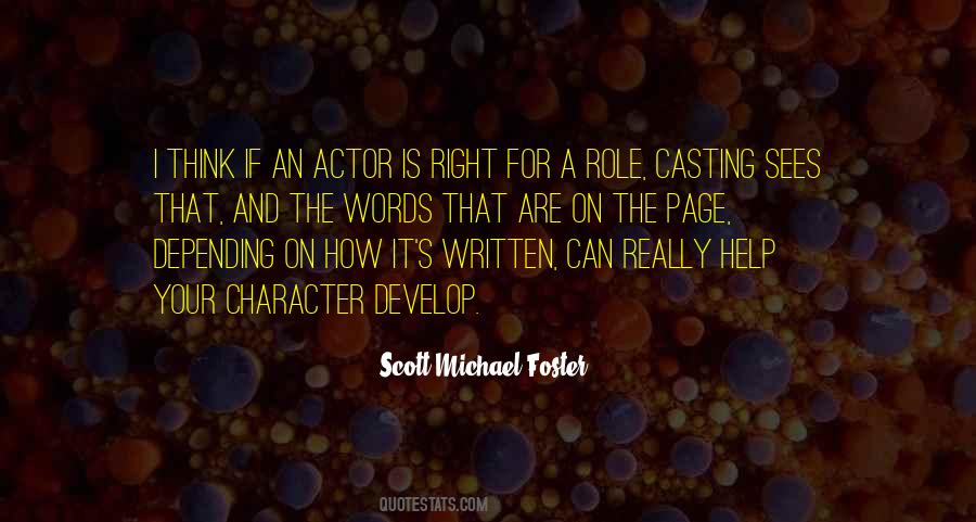 Develop Character Quotes #1641517