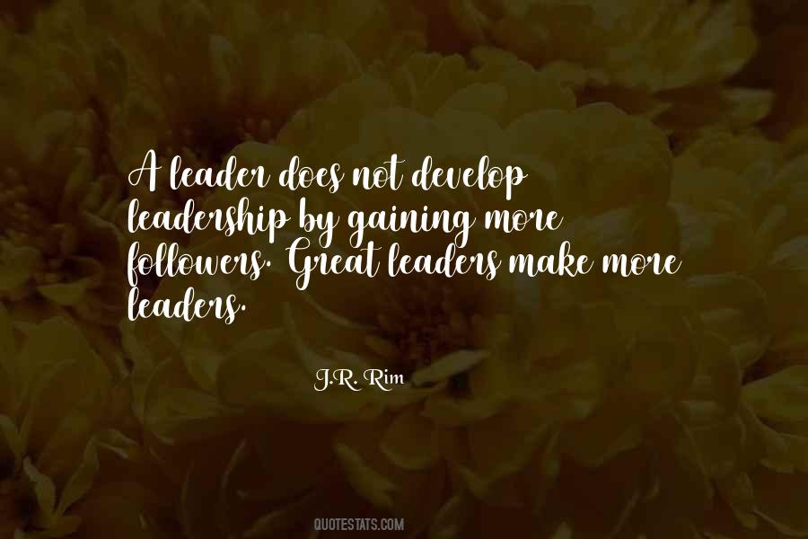 Develop Leadership Quotes #1531035