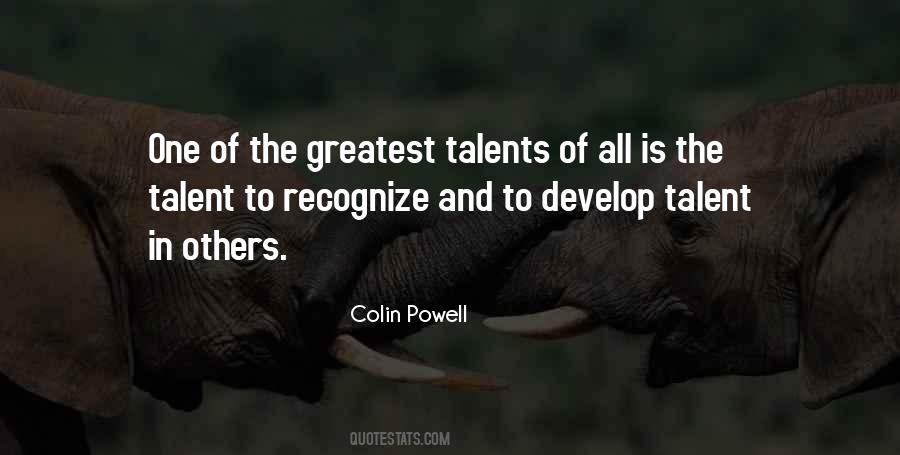 Develop Talent Quotes #1422717