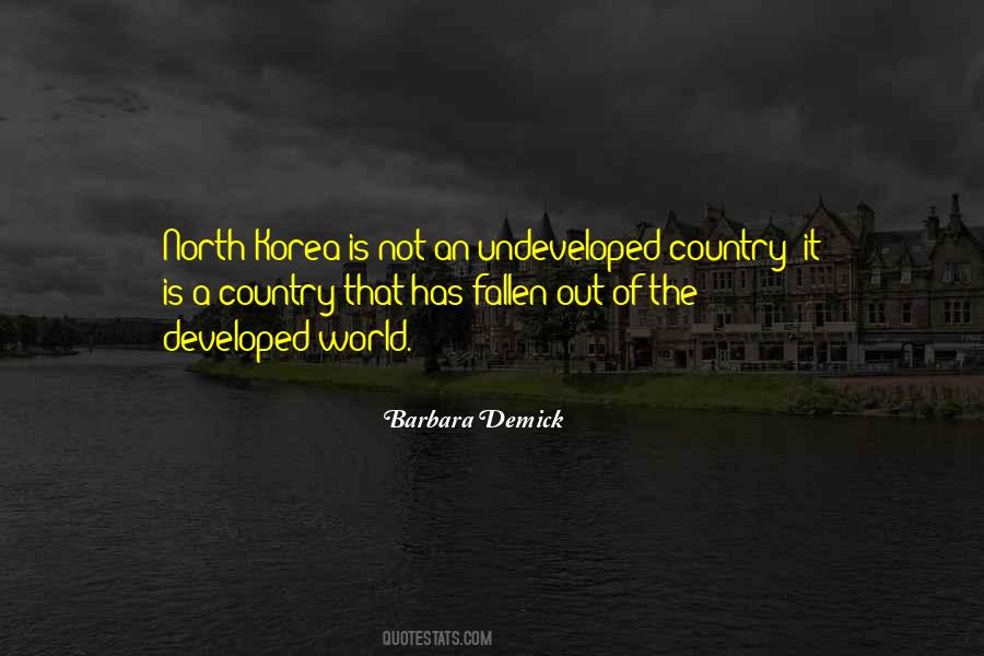 Developed Country Quotes #526391