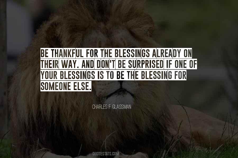 Blessing To Someone Quotes #1847868