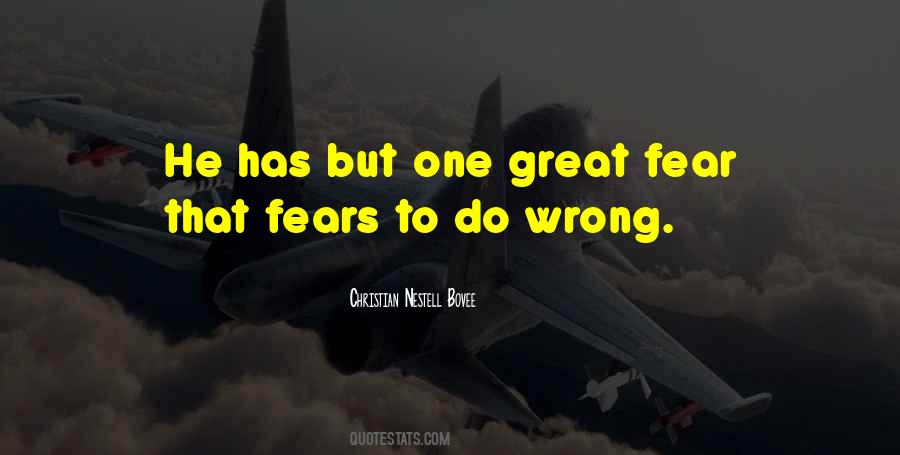 Christian Fear Quotes #1093505
