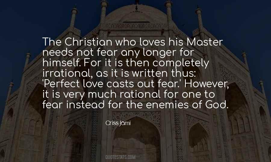 Christian Fear Quotes #1296410