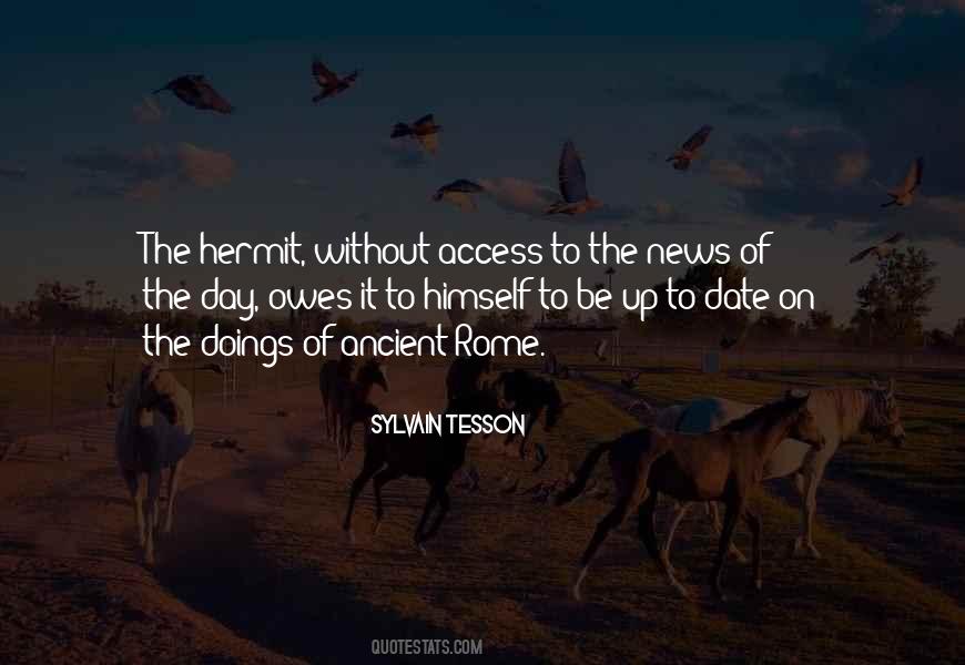 What News From Rome Quotes #1844335