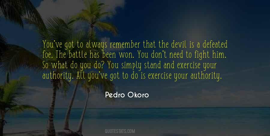 Devil Defeated Quotes #243510