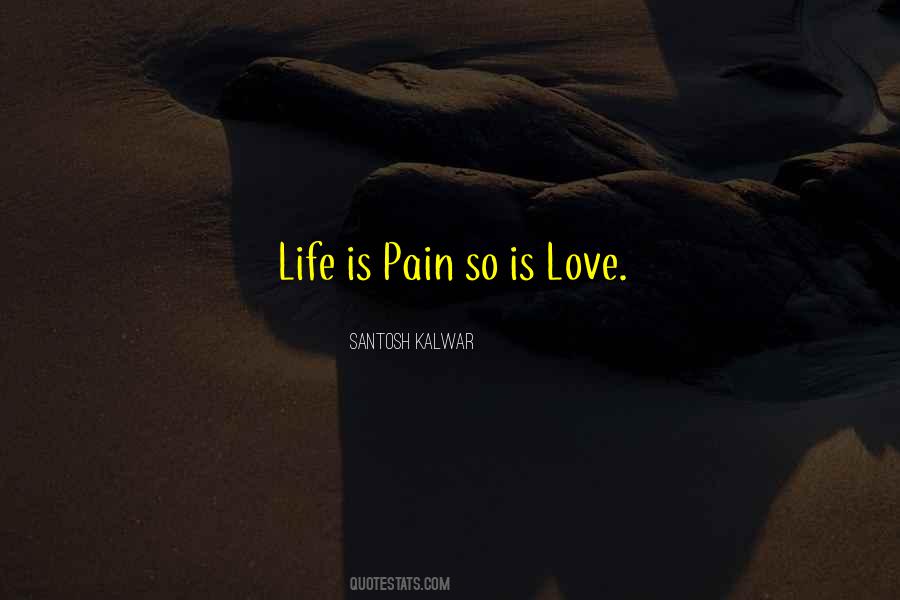 Life Love Pain Quotes #531470