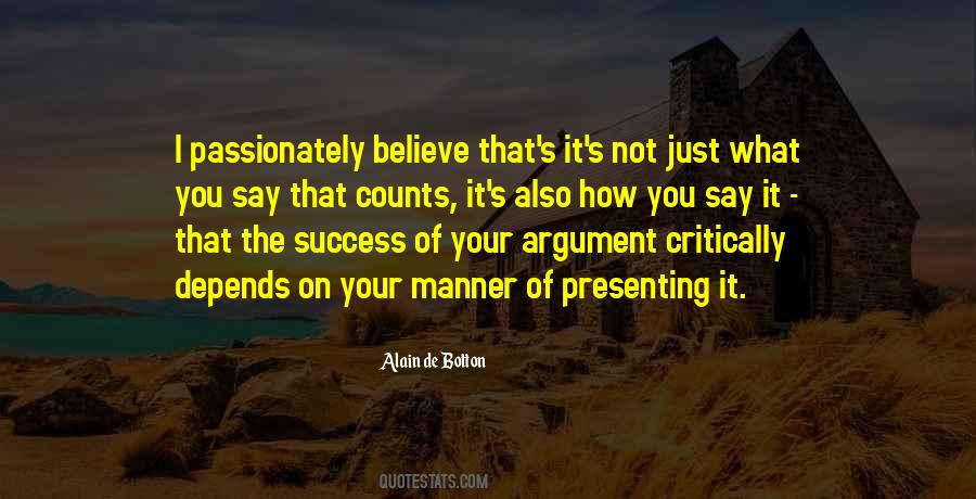 Your Success Depends On You Quotes #1695665