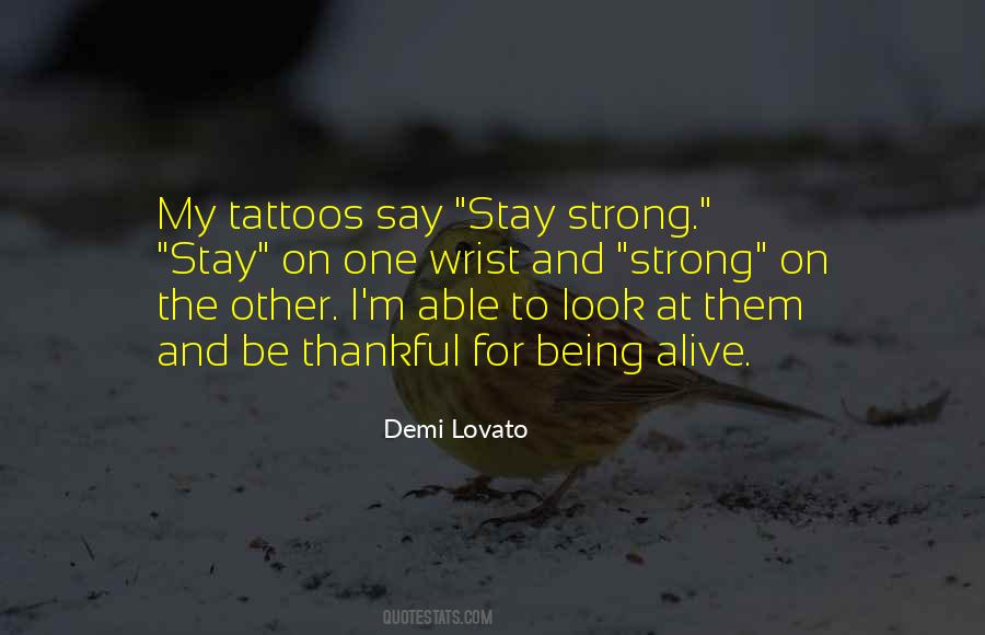 For Being Strong Quotes #1747918