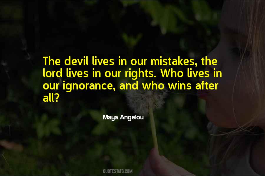 Devil Life Quotes #1569101