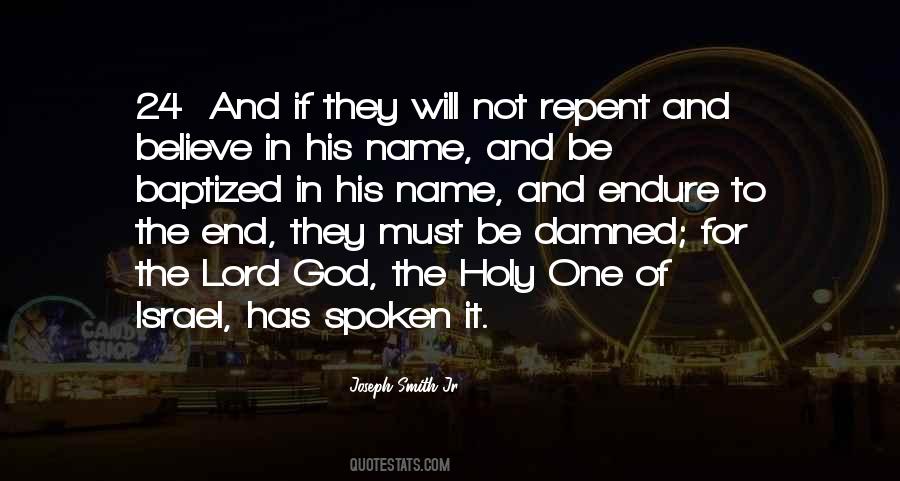 Holy Name Quotes #911996