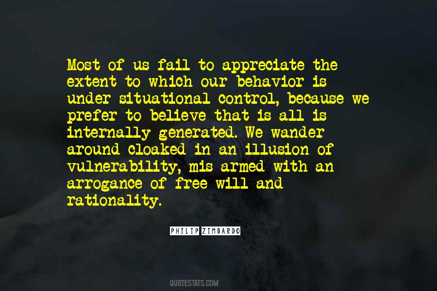 Quotes About The Illusion Of Control #1148845
