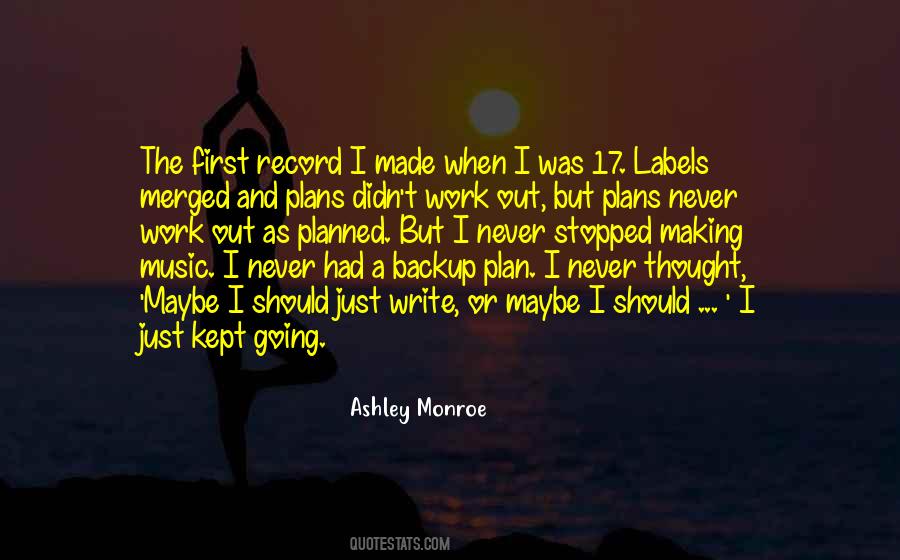 Not Your Backup Plan Quotes #1702114