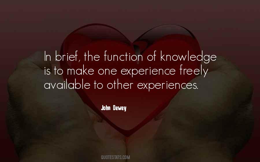 Knowledge Without Experience Quotes #188697