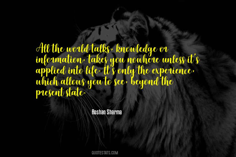 Knowledge Without Experience Quotes #232950